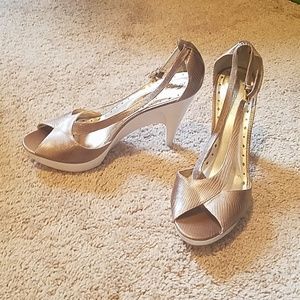 BCBGirls Shoes - BCBGirls Gold Pumps BCBGirls Shoes - BCBGirls Gold Pumps